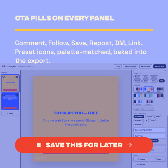 The launch post — slide 4 of 7